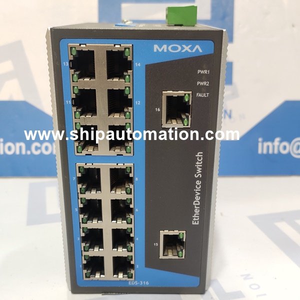 Kongsberg Moxa EDS-316 Ethernet Switch