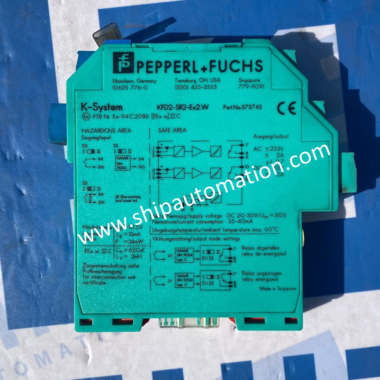 Pepperl+Fuchs KFD2-SR2-Ex2.W | Switch Amplifier (37374S)