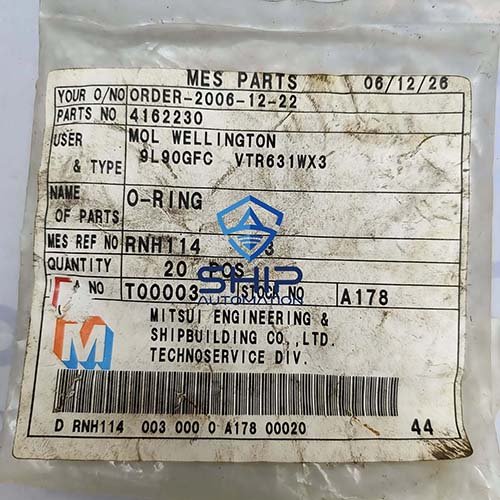 9L90GFC-4162230 (1) MAN B&W 9L90GFC | O-Ring for VTR631WX3 Turbocharger ( 4162230 )